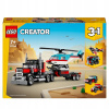LEGO Creator 3 v 1 31146 Nákladné auto s plošinou a vrtuľníkom