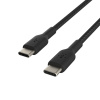BELKIN kabel oplétaný USB-C - USB-C, 1m, černý CAB004bt1MBK
