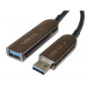 PremiumCord USB3.0 + 2.0 predlžovací optický AOC kábel A/Male - A/Female 20m