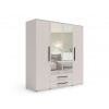 Wilsondo Šatníková skriňa so zrkadlom Maxione 197x205x59 - kašmír