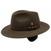 Cestovný nekrčivý vodeodolný hnedý klobúk Mayser - Earflap Georgia Traveller (s ušnými klapkami) Veľkosť: 61 cm (XL)