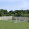vidaXL Vonkajší koterec pre psov strieborný 6x14x2 m pozinkovaná oceľ - Srieborná - 25180-166526
