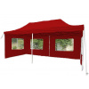 Záhradný párty stan nožnicový červený, 3 x 6 m