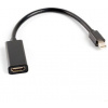 Lanberg AD-0005-BK LANBERG adaptér mini DisplayPort 1.2 na HDMI, M/F, kábel 20cm, čierny