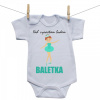 Boodyy Body s krátkym rukávom Keď vyrastiem budem baletka 50 (0 mesiacov)