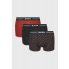 HUGO BOSS 3PACK Boxerky BOSS Bold Design čierno-červená L
