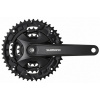 kliky SHIMANO FC-MT101-L 170mm 40-30-22, černé, s krytem, 9 speed, pro osu čtyřhran