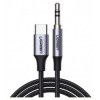 Kábel mini jack 3,5mm AUX na USB-C UGREEN AV143, 1m (sivý)