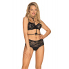 Obsessive Sexy komplet Raquelia Čierna L/XL
