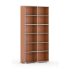 Knižnica SILVER LINE, 2 stĺpce, 2230 x 1200 x 400 mm, čerešňa