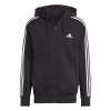 adidas Essentials French Terry 3-Stripes Zip pánska mikina Black/White M