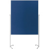 Magnetoplan moderačné tabule Evolution Plus (d x š x v) 1630 x 1200 x 1500 mm plsť kráľovská modrá, biela obojstranne použiteľné, vrátane koliesok, nástenka; 1151103