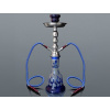 Vodná fajka SHISHA 47cm/2 FIRE modrá v kufríku