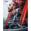 CUKROVÁ TLAČ jedlý obrázok na tortu Cukrová hmota Lewis Hamilton Formula 1 F1 Mer