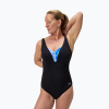 Dámske jednodielne plavky Speedo Shaping Printed OpusGem indigo glow