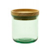 Dóza s víkem, pr.9x10cm|0,35L, sv. zelená|Vidrios San Miguel|Recycled Glass