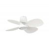 FARO Barcelona | FARO 34315SWT - LED stmievateľný ventilátor KLOVER S LED/20W/230V pr. 80 cm biely WT + DO | 34315SWT-D