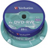 DVD-RW VERBATIM 4,7GB 4X 25ks/cake (43639)