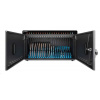 Stolná nabíjacia skrinka MANHATTAN - 20 portov, 360 W, prepäťová ochrana, tiché vetranie, kovový kryt, čierna 715959 Manhattan