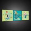 Obraz na plátne viacdielny - OB2579 - Ľadové kráľovstvo Elsa a Anna 75cm x 25cm - S13