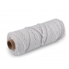 Šnúra / povrázok splietaný s kovovým vláknom Ø3 mm Varianta: 60 šedá nejsvětlější, Balení: 50 m