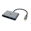 AKASA Hub USB-C na 2x Typ-C + 2x Typ-A USB 3.2 AK-CBCA31-18BK Akasa