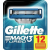 Náboje do žiletiek Gillette Mach3 Turbo 12 ks. (12X ČEPEĽOVÉ VLOŽKY NOŽE PRE GILLETTE MACH 3 TURBO)