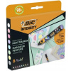 Akrylový značkovač, dekoratívny, na keramiku, na drevo, na kartón, na kov, na papier, na plast, na sklo, na textil, vodný, viacfarebný BIC 8 ks