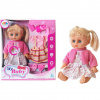 Bábika s blond vlasmi, so zvukom, s oblečením a príslušenstvom