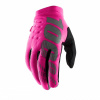 100% BRISKER Women's Glove Neon Pink/Black - LG