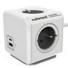 CubeNest Powercube Extended USB PD 20W, USB, USB-C, 4x zásuvka, 1,5m PC420GY sivý/biely