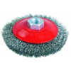 Madalbal Kartáč miskový M14 vlnitý, oceľový drôt 0,3mm, 100mm Extol 17006