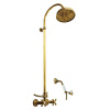 MORAVA RETRO - Sprchový systém s vodovodnou batériou, Stará mosadz (Bronz) MK381.5/3SM, RAV Slezák Farba: Stará mosadz (Bronz), Rozmer: 150 mm