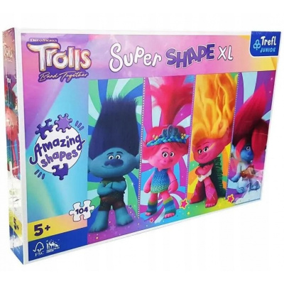 TREFL Super Shape XL Trollové 3 Trollí hrátky 104 dielov