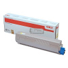 OKI originál toner 45862837, yellow, 7300str.
