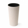 Kvetináč LAMELA, kvetináč LILIA ECO JUMPER - prúžok O 30 cm, výška 57 cm, biely (1311118726)