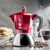 BIALETTI New Moka Induction pre 6 šálky espresso (6 tz) červená - hliníkový tlakový kávovar