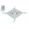 Teddies Medvěd usínáček chrastítko plyš 25 x 25 cm modrá