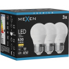 Mexen Nova 3x LED žiarovka E27, G45, 6W, Teplá - 3000K, 630 lm - L101-E27-0630-01x03