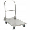 Manipulačný plošinový vozík - Platforma Trolley, Strieborné, 82x53x86 cm, oceľová oceľ (Manipulačný plošinový vozík - Platforma Trolley, Strieborné, 82x53x86 cm, oceľová oceľ)