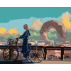 ZUTY Maľovanie podľa čísel - DIEVČA NA BICYKLI Rámovanie: vypnuté plátno na rám, Rozmer: 40x50 cm