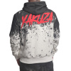 Yakuza mikina pánska s kapucňou SPLASH ALLOVER HOB 23013 white Veľkosť: 3XL, Farba: biela