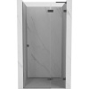 Mexen, Mexen Lunar L Otočné pravé sprchové dvere 80 cm, transparentné, pištoľový kov - 834L-080-000-95-00-P