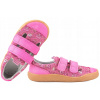 MAZUREK Papuče SLIPPER SWEET FUCHSIA BAREFOOT Koženo-textilné poltopánky prezuvky 24