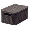 CURVER úložný box RATTAN S, 29,1 x 19,8 x 14,2 cm, hnedý, 03617-210