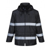 PORTWEST CLASSIC IONA F440 / Reflexná bunda do dažďa - čierna 5XL