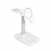 EPICO Spello 3in1 bezdrátová nabíjecí stanice s podporou MagSafe 9915101100170 - bílá