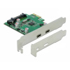 Delock DELOCK PCI Expr x1 Karte - 2x ext SuperS karta PCI-Express USB 3.2 (Gen 1x1) PCIe; 90493