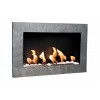Závesný biokrb BIO FLAME 65 x 40 x 12 cm sivý