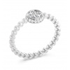 Guess Módny oceľový prsteň s perličkami Tiny Pearly JUBR05522JWRH 56 mm